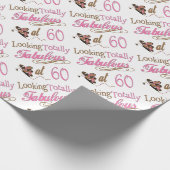 Fabelhafter 60. Geburtstag Geschenkpapier (Ecke)