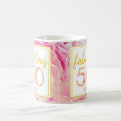 Fabelhafter empfindlicher rosa Glitzer des Gold50 Kaffeetasse (Mittel)