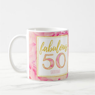 Fabelhafter empfindlicher rosa Glitzer des Gold50 Kaffeetasse