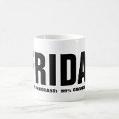 Fabelhafter Freitag Lustiger Becher Kaffeetasse (Mittel)