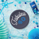 Fabelhafter Geburtstag 40 Pappteller (Party)