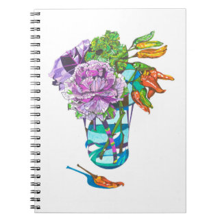 Fabelhafter Herbst-Blumenstrauß Notizblock