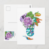 Fabelhafter Herbst-Blumenstrauß Postkarte (Vorne/Hinten)