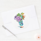 Fabelhafter Herbst-Blumenstrauß Runder Aufkleber (Umschlag)