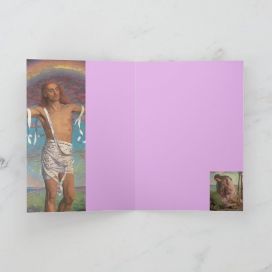 Fabelhafter Jesus durch Jagd Williams Holman Karte (Innenseite)