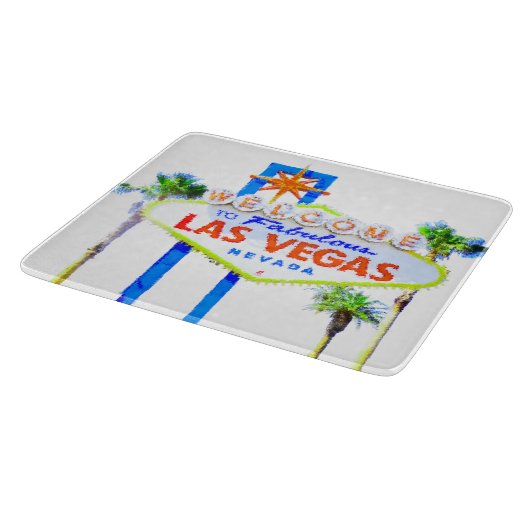 Fabelhafter Las Vegas-Willkommensschild Schneidebrett (Ecke)