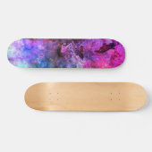 Fabelhafter lila Watercolor abstrakt Skateboard (Horizontal)