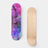 Fabelhafter lila Watercolor abstrakt Skateboard (Vorderseite)