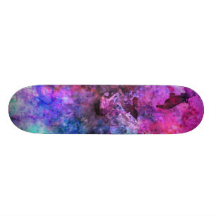 Fabelhafter lila Watercolor abstrakt Skateboard