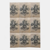 FABELHAFTER "LILIEN-" VINTAGER DRUCK GESCHIRRTUCH (Vertikal)