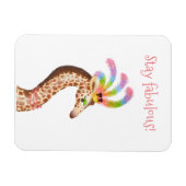 Fabelhafter Regenbogengiraffe-Magnet Magnet (Horizontal)