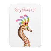 Fabelhafter Regenbogengiraffe-Magnet Magnet (Vertikal)