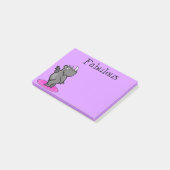 Fabelhafter Rhino-Cartoon Post-it Klebezettel (angewinkelt)