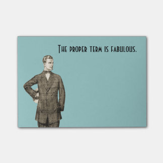 Fabelhafter Vintager Mann Post-it Klebezettel