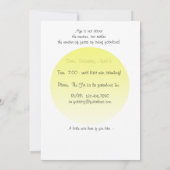 Fabelhafter weiblicher Geburtstag laden ein! Einladung (Rückseite)