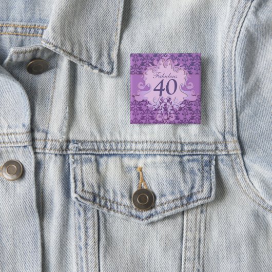 "Fabelhaftes 40" Button (Beispiel)