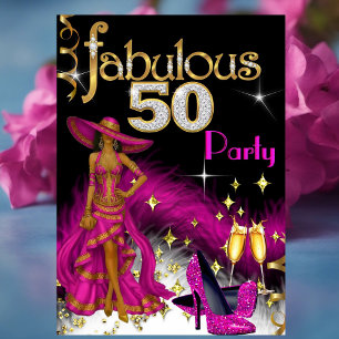 Fabelhaftes 50er Party Glitter Hot Pink Kleid Cham Einladung