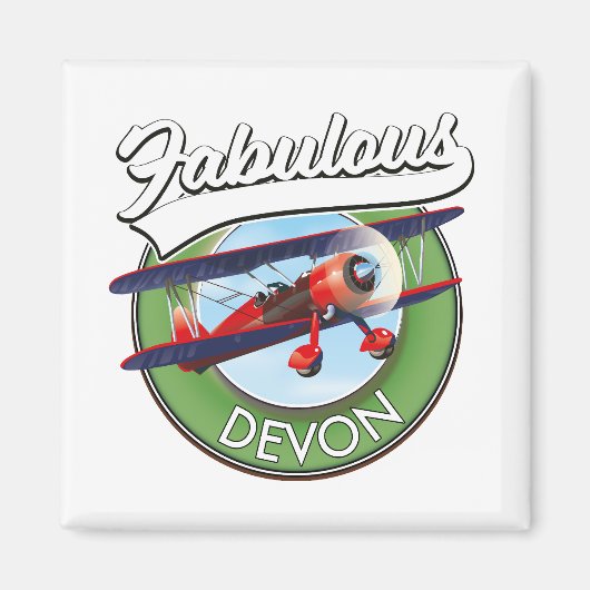 Fabelhaftes Devon-Reisepatch. Magnet (Vorne)