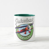 Fabelhaftes Devon-Reisepatch. Tasse (Zentrum)