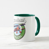 Fabelhaftes Devon-Reisepatch. Tasse (VorderseiteRechts)