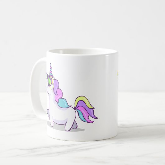 Fabelhaftes Einhorn Kaffeetasse (Vorderseite Links)