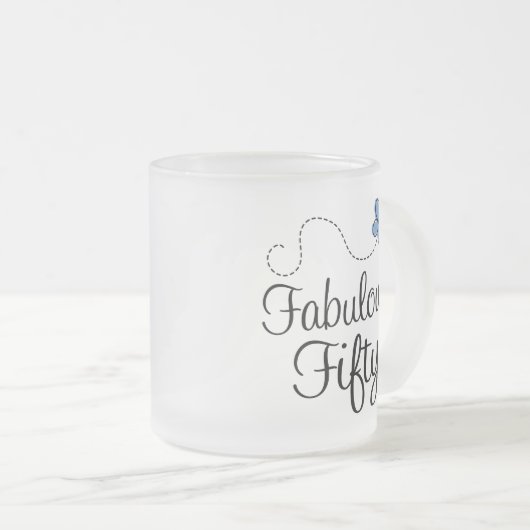 Fabelhaftes fünfzig mattglastasse (VorderseiteRechts)