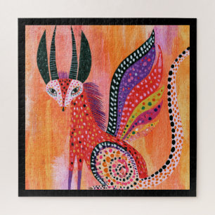 Fabelhaftes geflügeltes Alebrije-Wesen Puzzle