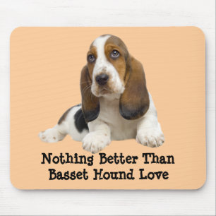 Fabelhaftes Gesicht Mousepad Basset Hounds