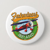 fabelhaftes Irland Reise-Patch. Button (Vorderseite)