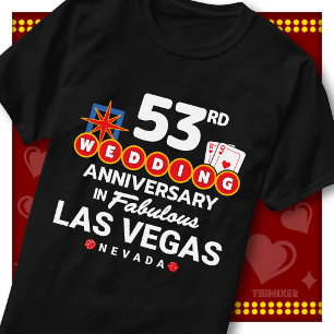 Fabelhaftes Las Vegas 53. Hochzeitspaar-Jubiläum T-Shirt