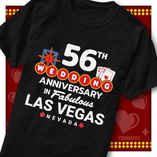 Fabelhaftes Las Vegas 56. Hochzeitspaar-Jubiläum T-Shirt
