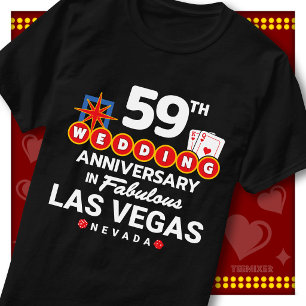 Fabelhaftes Las Vegas 59. Hochzeitspaar-Jubiläum T-Shirt