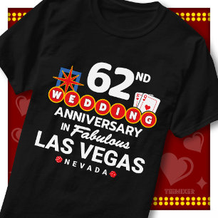 Fabelhaftes Las Vegas 62. Hochzeitspaar-Jubiläum T-Shirt