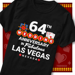 Fabelhaftes Las Vegas 64. Hochzeitspaar-Jubiläum T-Shirt