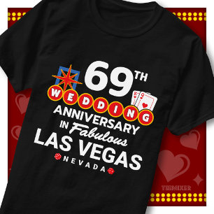 Fabelhaftes Las Vegas 69. Hochzeitspaar-Jubiläum T-Shirt