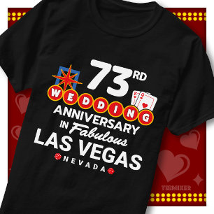 Fabelhaftes Las Vegas 73. Hochzeitspaar-Jubiläum T-Shirt