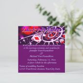 Fabelhaftes Las Vegas glücklich beim Liebe Wedding Einladung (Stehend Vorderseite)