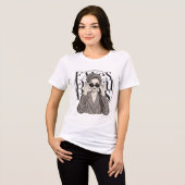 Fabelhaftes Pariser Kurzhaar-Modeillustration Tri-Blend Shirt (Vorderseite voll)