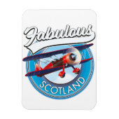 Fabelhaftes Schottland Retro-Reise-Patch Magnet (Vertikal)