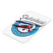 Fabelhaftes Schottland Retro-Reise-Patch Magnet (Linke Seite)