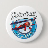 Fabelhaftes Schottland Retro-Reisepatch Button (Vorderseite)