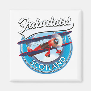 Fabelhaftes Schottland Retro-Reisepatch Magnet