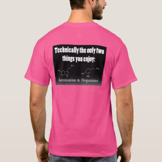 Fabelhaftes und auseinanderfallendes rosa T-Shirt