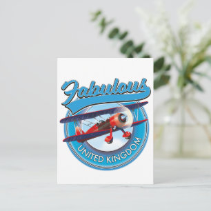 Fabelhaftes Vereinigtes Königreich Reise-Patch. Postkarte