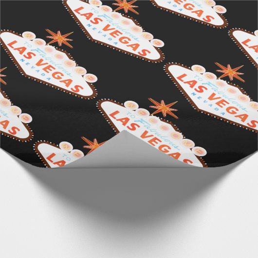 Fabelhaftes Zeichen Las Vegass Nevada Geschenkpapier (Ecke)