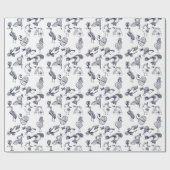 Fabelvögel Geschenkpapier (Flach)