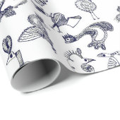 Fabelvögel Geschenkpapier (Rolleneckpunkt)