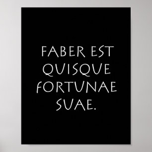 Faber est quisque glückae suae poster