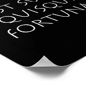 Faber est suae quisque glücke poster (Ecke)