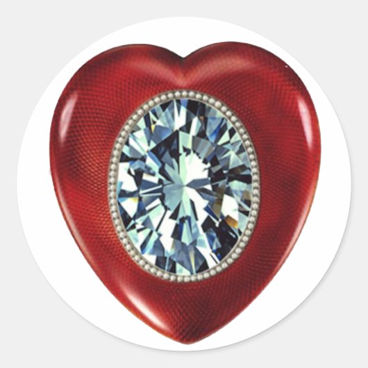 Faberge Heart Aufkleber (Vorderseite)